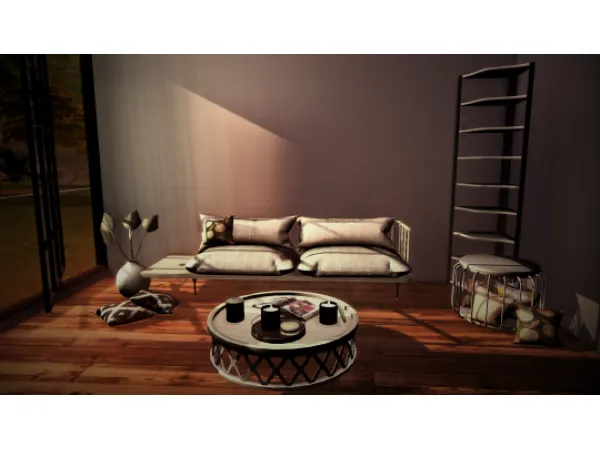 Alpha Chambley Sofa Set - The Sims 4 Custom Content