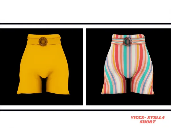 Alpha VICCS STELLA SHORT - The Sims 4 Custom Content