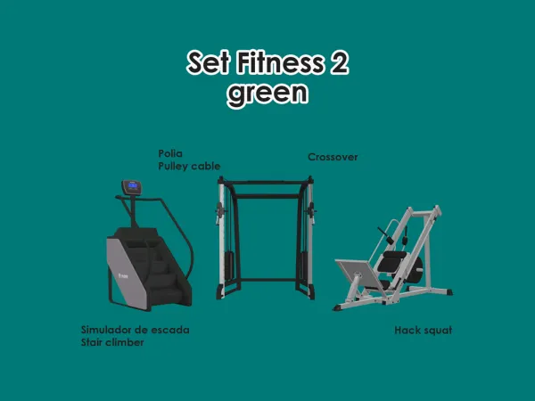 Maxis Match Set Fitness 2 [green] by greencccreator - The Sims 4 Custom Content