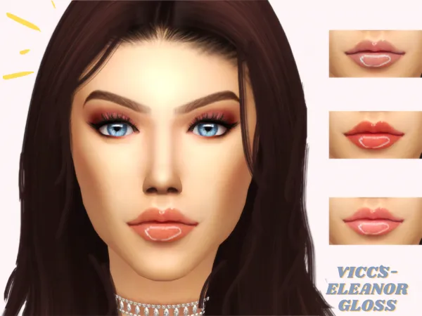 Alpha VICCS ELEANOR LIPSTICK GLOSS - The Sims 4 Custom Content