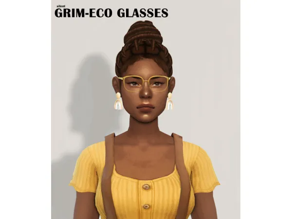 Maxis Match GRIM ECO GLASSES by SILENTGRIM by silentgrim - The Sims 4 Custom Content