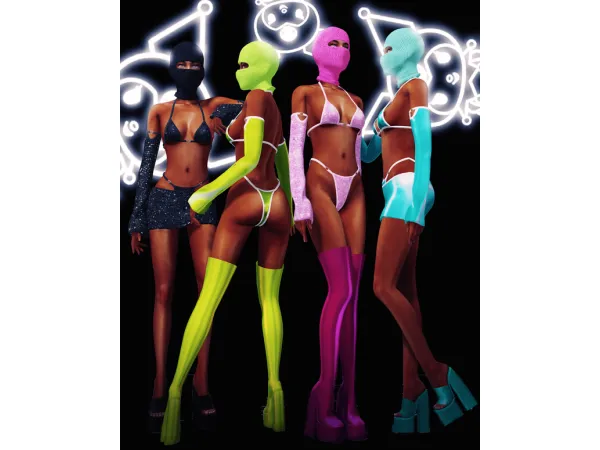 Alpha Stardust Collection by Body by Vasquez - The Sims 4 Custom Content