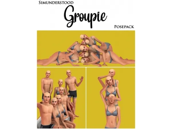 Mix GROUPIE POSEPACK - The Sims 4 Custom Content