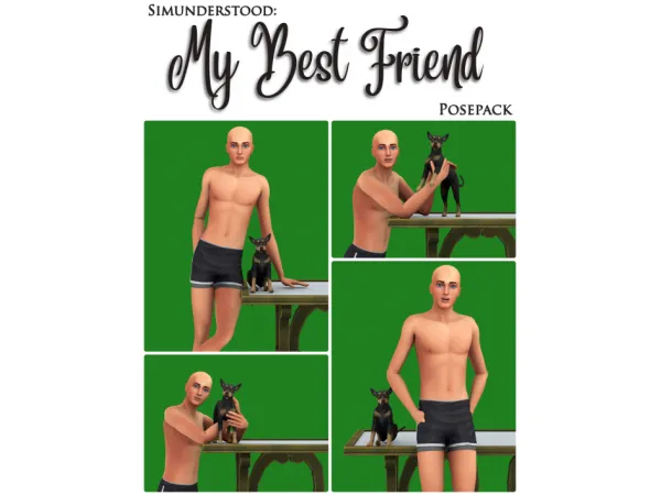 Mix M BEST FRIEND POSEPACK - The Sims 4 Custom Content