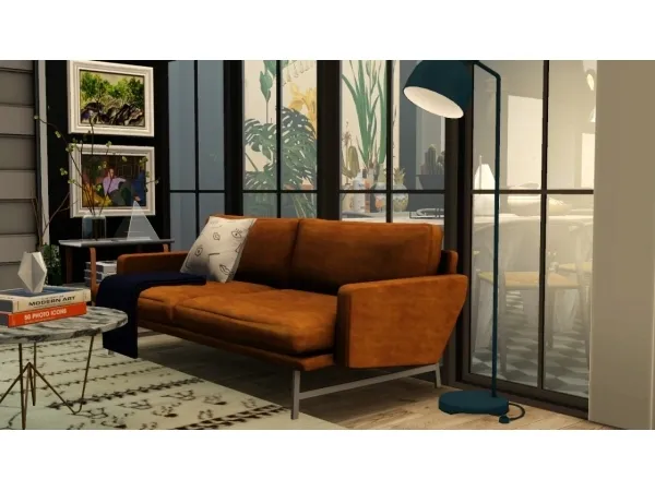 Piero Lissoni 2 seater sofa 5032 faces - The Sims 3 Custom Content