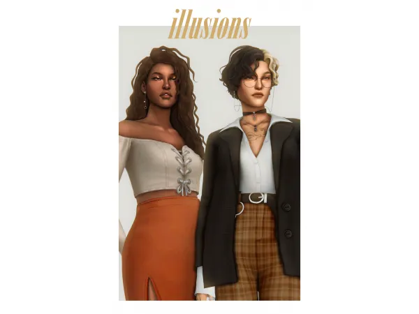 Maxis Match illusions pack by clumsyalienn - The Sims 4 Custom Content