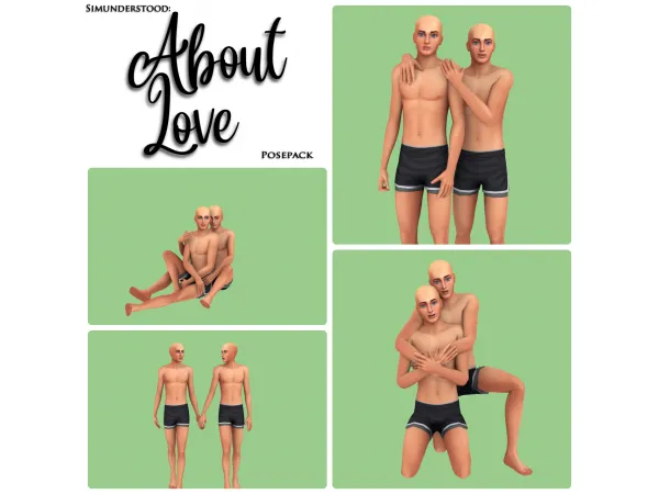 Mix ABOUT LOVE POSEPACK - The Sims 4 Custom Content