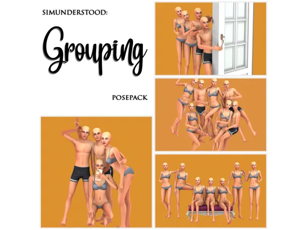 Mix GROUPING POSEPACK - The Sims 4 Custom Content