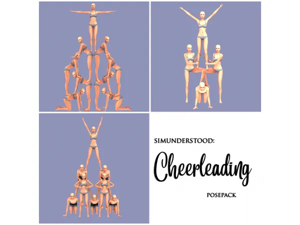 Mix CHEERLEADING POSEPACK - The Sims 4 Custom Content