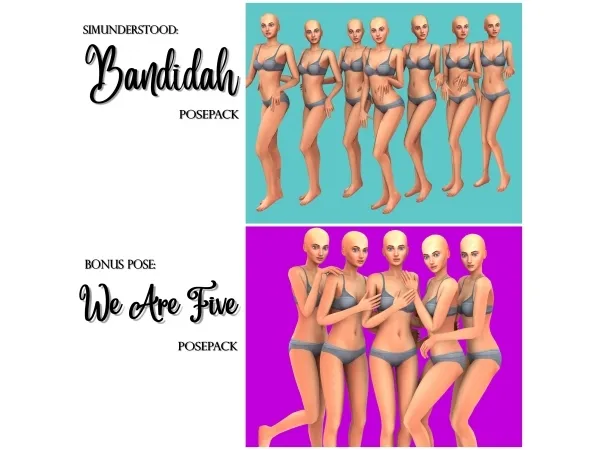 Mix BANDIDAH POSEPACK BONUS - The Sims 4 Custom Content