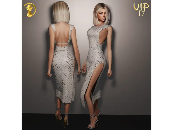 Alpha Rotate Toriana Dress by turksimmer - The Sims 4 Custom Content