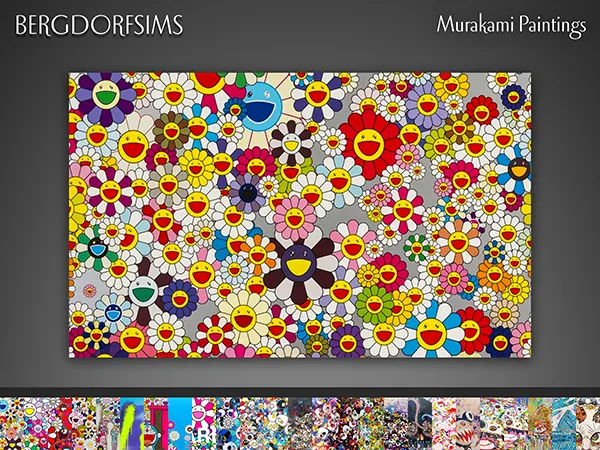 Alpha Murakami Paintings - The Sims 4 Custom Content