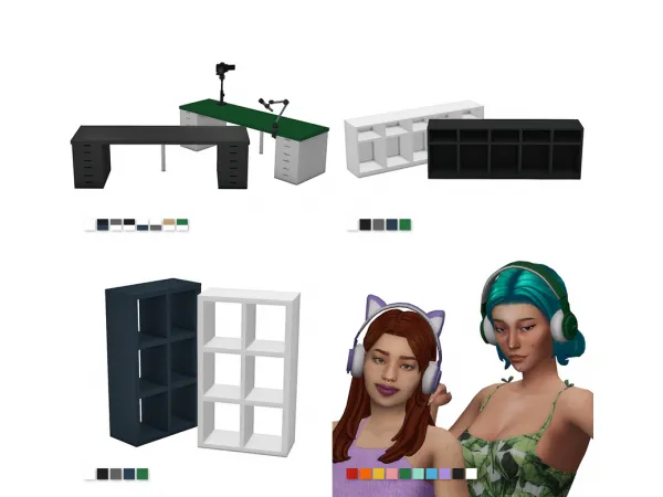 Maxis Match battlestation x slovenly add ons by simkoos - The Sims 4 Custom Content
