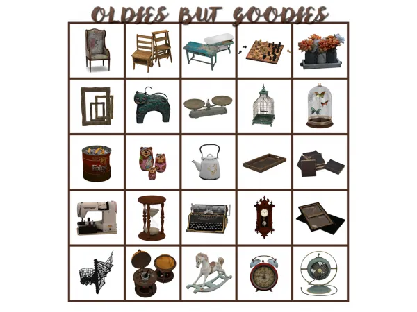 Maxis Match oldies but goodies set - The Sims 4 Custom Content