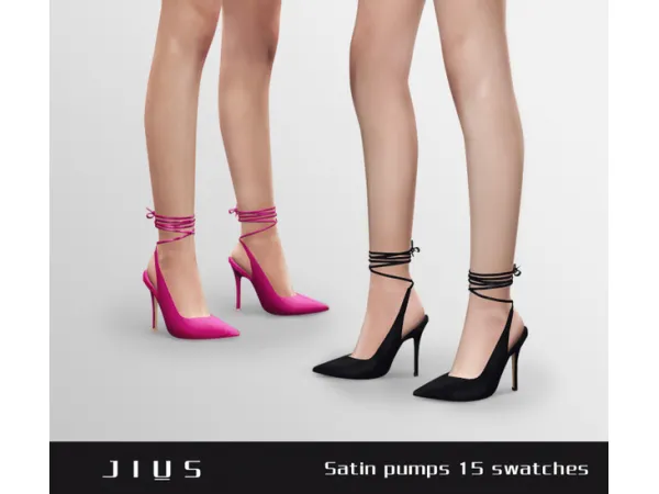 Mix [Jius] Satin pumps sims by Jius - The Sims 4 Custom Content