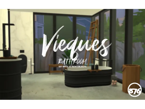 Maxis Match Vieques Bathroom by 876simmer - The Sims 4 Custom Content