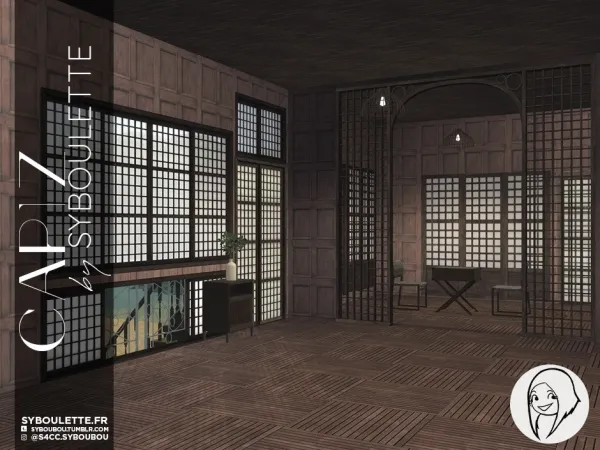 Alpha Capiz set - The Sims 4 Custom Content