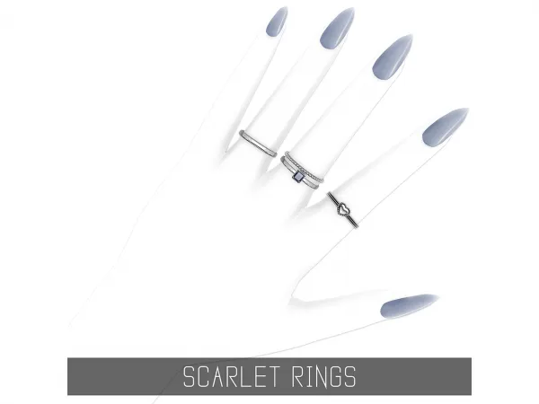 Alpha SCARLET RINGS - The Sims 4 Custom Content