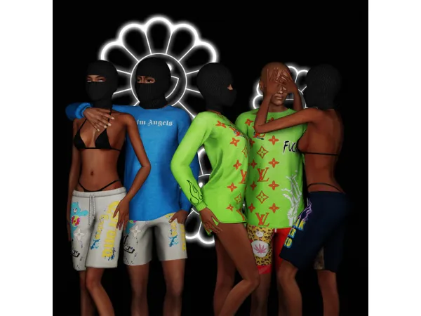 Alpha Just Chillin' Collection by Body by Vasquez - The Sims 4 Custom Content