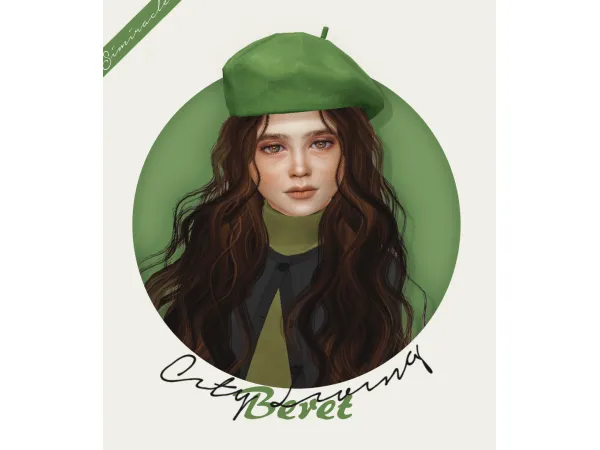 Maxis Match City Living Beret Kids Toddlers - The Sims 4 Custom Content