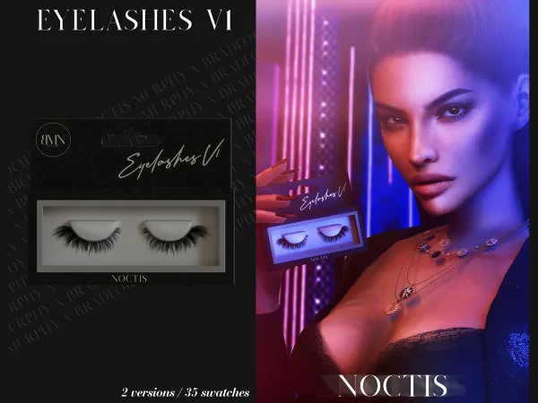 Alpha 3D Eyelashes V1 - The Sims 4 Custom Content