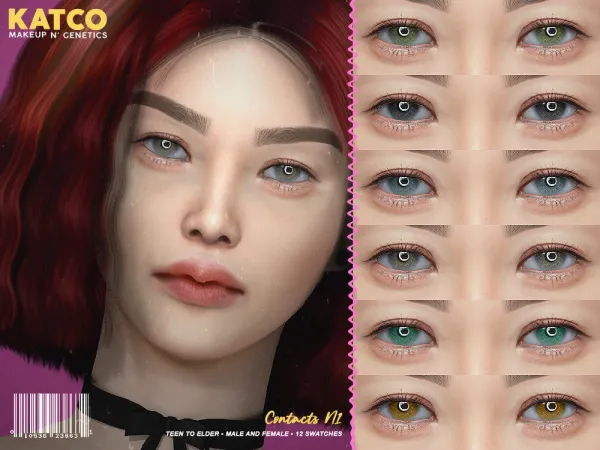 Alpha katco contact n1 - The Sims 4 Custom Content