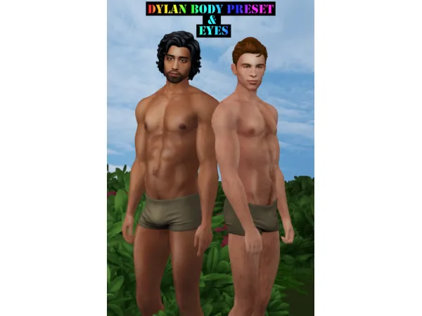Maxis Match Dylan Body Preset Eyes by SimmerAddiction83 - The Sims 4 Custom Content