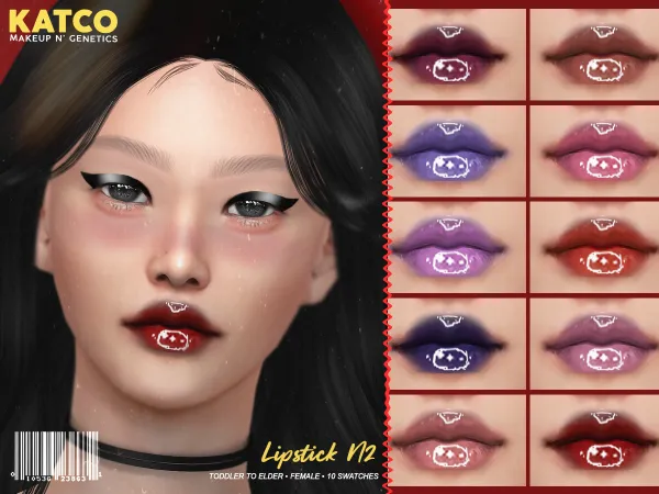 Alpha katco lipstick n2 by katco - The Sims 4 Custom Content