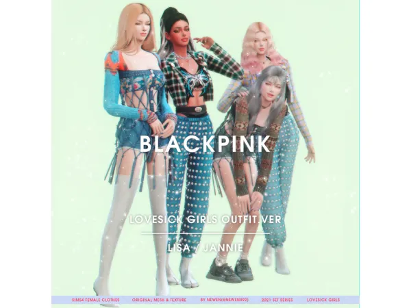 BLACKPINK LOVESICK GIRLS MV outfit .ver Lisa / Jannie by new_en092[뉴엔]