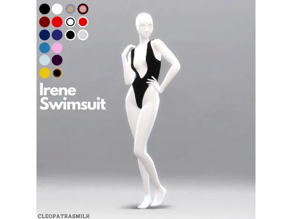 Maxis Match Irene Swimsuit - The Sims 4 Custom Content