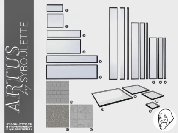 Alpha Artus set - The Sims 4 Custom Content