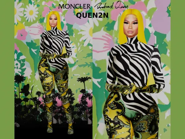 Alpha NICKI MINAJ Moncler x Richard Quinn Catsuit - The Sims 4 Custom Content