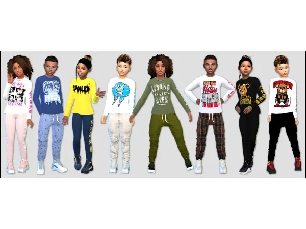 Alpha child recolors of simlockers Jordan 12 - The Sims 4 Custom Content