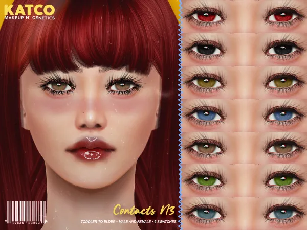 Alpha katco contact n3 by katco - The Sims 4 custom content