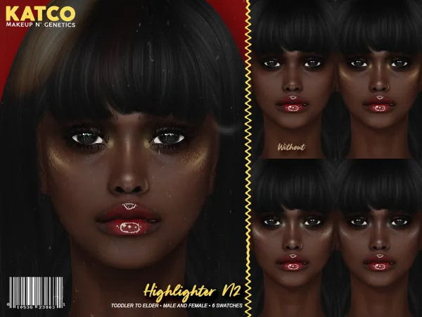 Alpha katco highlighter n2 by katco - The Sims 4 custom content