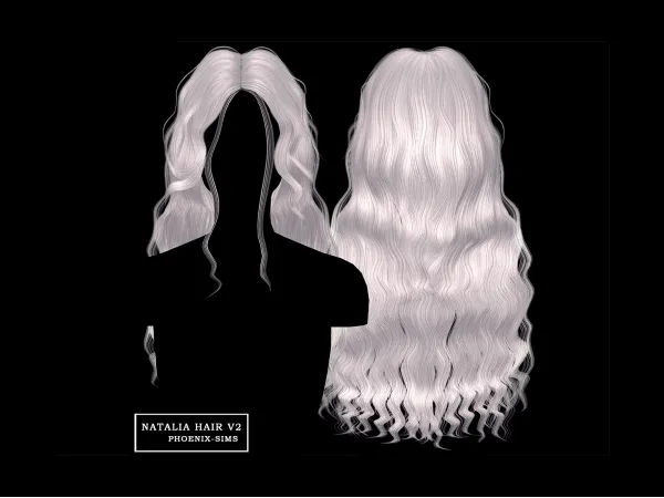 Alpha Natalia Hair V2 - The Sims 4 Custom Content
