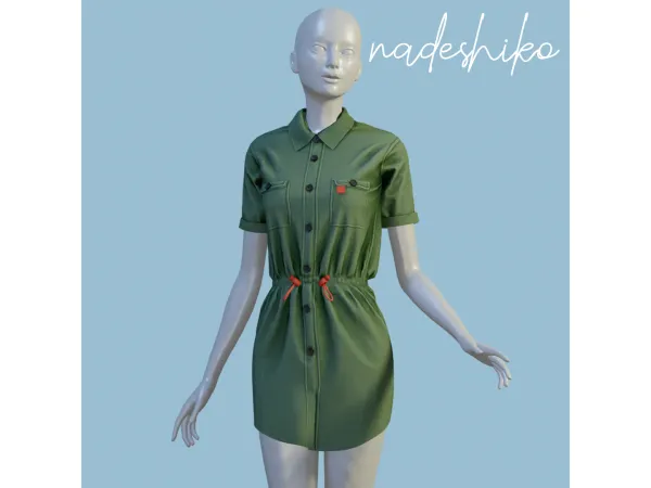 Mix Nadeshiko dress by amelylina - The Sims 4 Custom Content