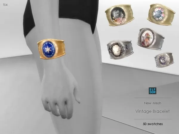 Maxis Match Vintage Bracelet by elfdor - The Sims 4 custom content