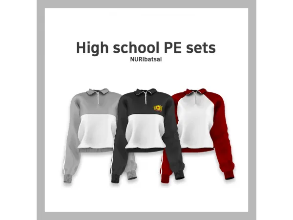 [FEMALE] HIGH SCHOOL PE SETS by nuribatsal