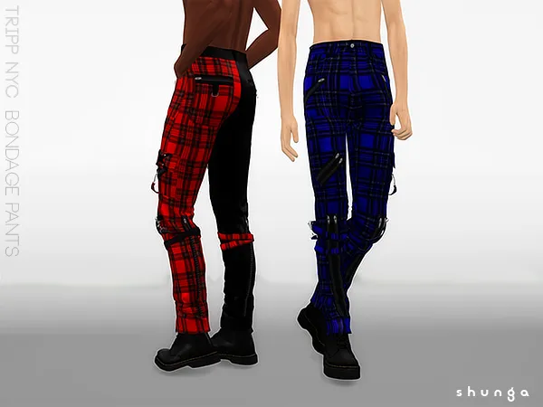 Alpha SHUNGA TRIPP NYC Bondage Pants by shunga - The Sims 4 custom content