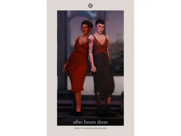 Maxis Match after hours dress by sforzinda - The Sims 4 Custom Content