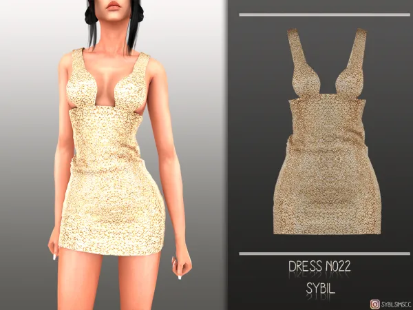Alpha Dress N022 - The Sims 4 Custom Content