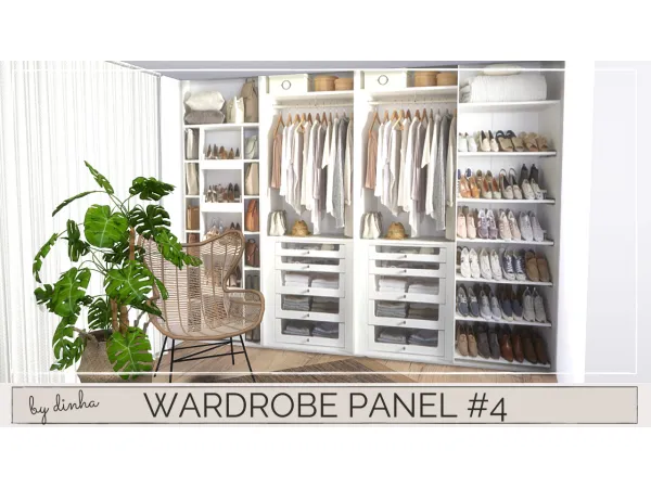 Alpha Wardrobe Panel 4 5 - The Sims 4 Custom Content
