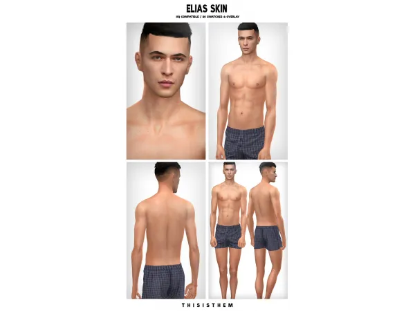 Alpha Elias Skin by ThisIsThem - The Sims 4 Custom Content