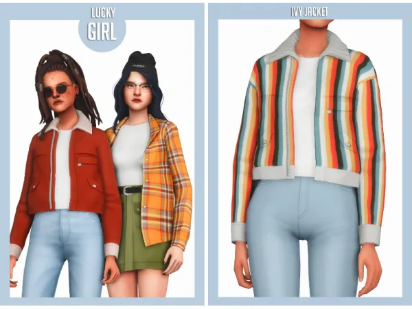Maxis Match Lucky Girl pack - The Sims 4 Custom Content