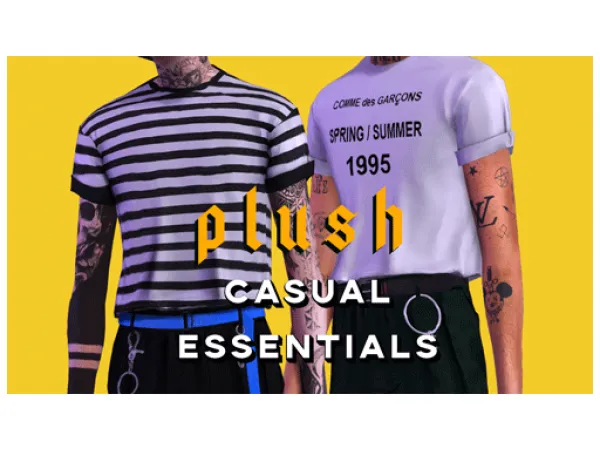 Alpha [PLUSH] Casual Essentials Collection - The Sims 4 Custom Content