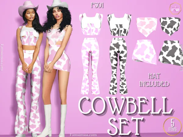 Maxis Match Cowbell Set FS01 - The Sims 4 Custom Content