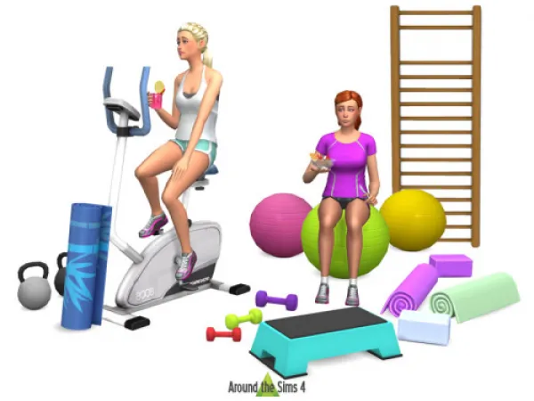 Maxis Match Around Sport Gym - The Sims 4 Custom Content