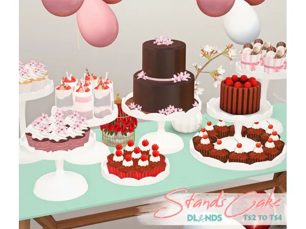 Maxis Match Stands Cake to - The Sims 4 Custom Content