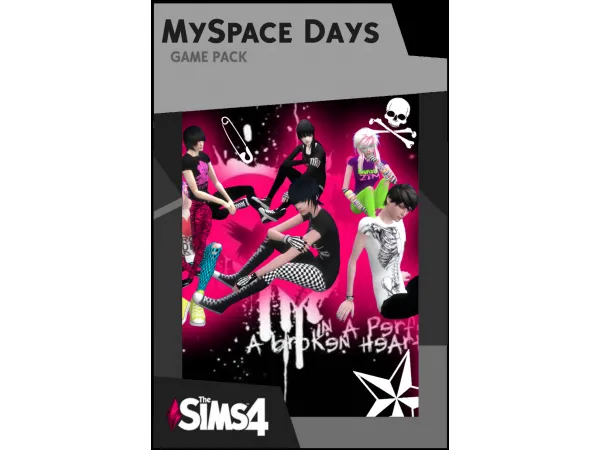 Maxis Match Myspace Days Pack - The Sims 4 Custom Content
